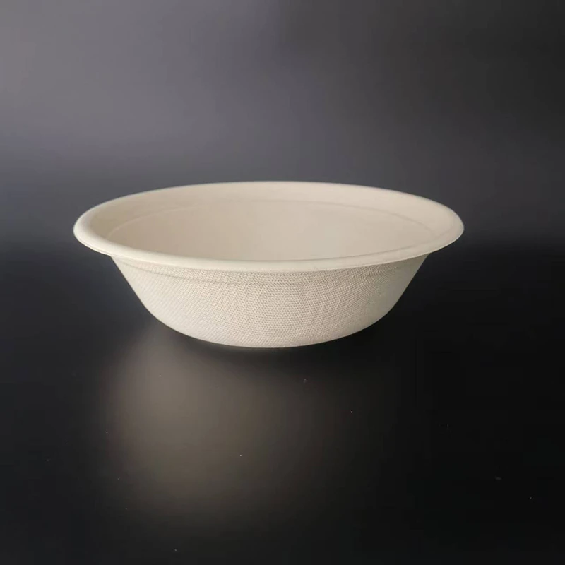 Круглая миска из багассы