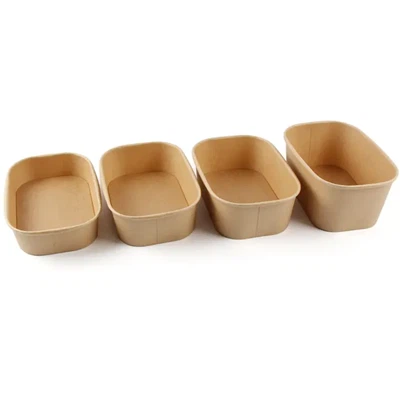 Коричневая крафт-бумажная чаша